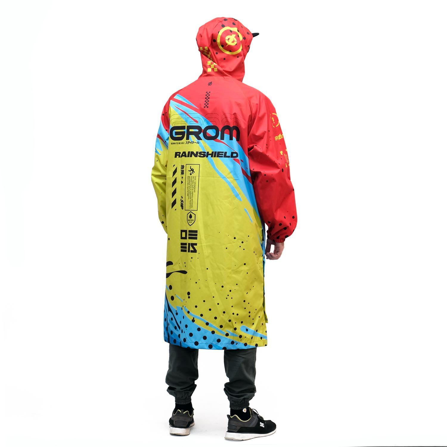 Дождевик Grom Race красно-желтый